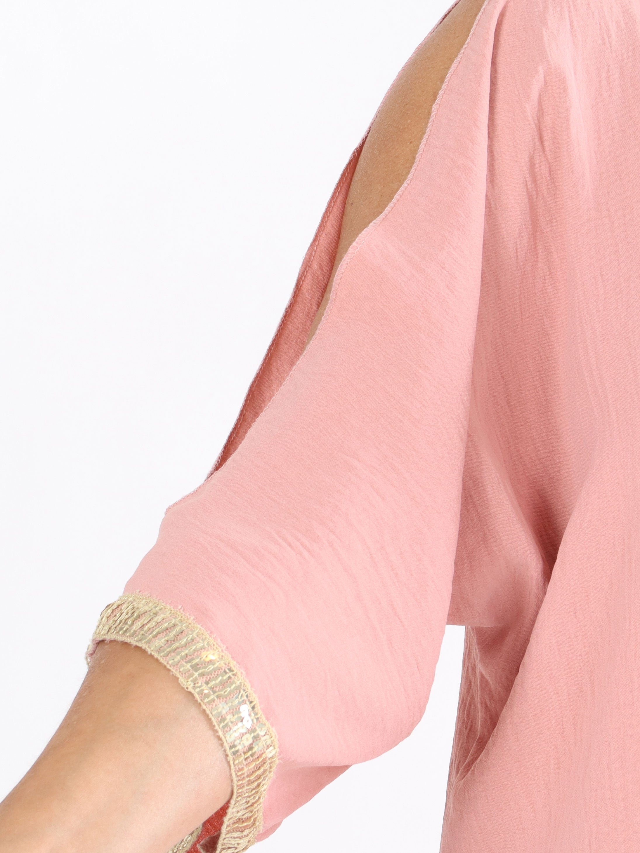 Capri - Plus size tunika med pailletter